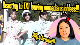 TXT ARE DEFINITELY COMEDIANS!! (Reacting to 12 minutes of TXT leaving comedians jobless(yet again))