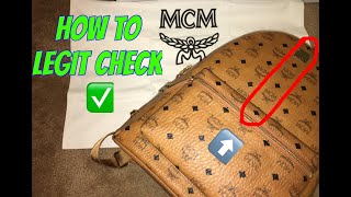 HOW TO LEGIT CHECK AN MCM BACKPACK EASY!