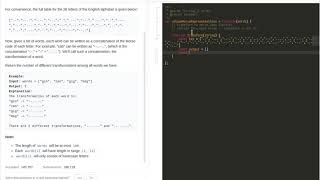 LeetCode 804 (Easy) Unique Morse Code Words in Javascript