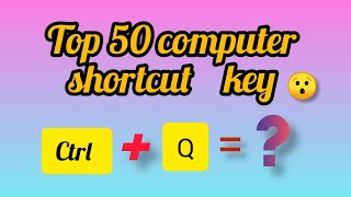 How to computer keys 2024 | MS WORDS Shortcut keys | computer shortcut keys | Top keys |
