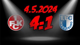1. FC Kaiserslautern 4:1 1. FC Magdeburg - HIGHLIGHTS - ALLE TORE