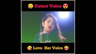6 years little girl voice 🥰 | Aayat Arif fitoor ost | new status | little girl song status | 33.M