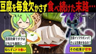 豆腐を毎日3丁食べ続けた者の末路がコチラ【ずんだもん＆ゆっくり解説】