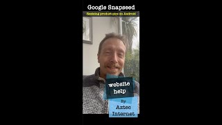Optimising and resizing images with Google's Snapseed app on Android