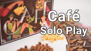 Café Board Game Solo Playthrough with Ryan