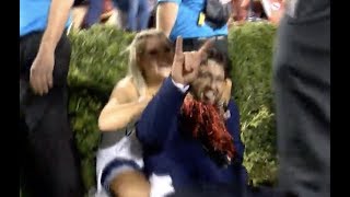 Auburn fan breaks ankle, keeps smiling while rushing field after 2019 Iron Bowl