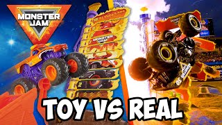 Monster Jam BIG AIR Stunt: Real vs Toy