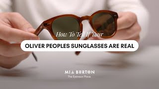 How To Tell If Your Oliver Peoples Sunglasses Are Real | Mia Burton