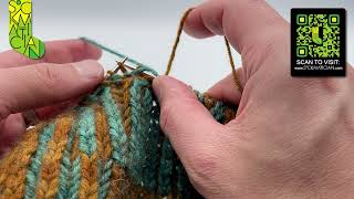 Blip-Free Right-Leaning Double Decrease with Set-Up in Inverted DKBrioche — A Sockmatician Tutorial