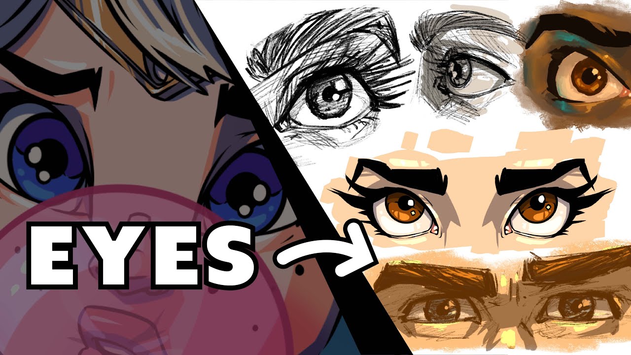 How To Draw Eyes Procreate Tutorial Youtube