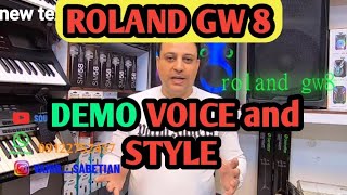 تست صدا و ریتم کیبورد(ارگ)ROLAND GW8