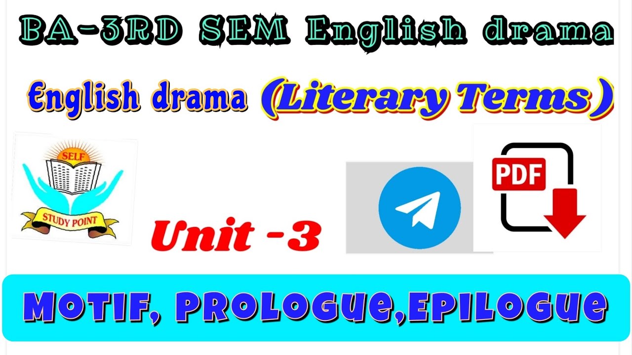 Motif Prologue Epilogue BA-3RD SEM English Unit -3 #Literary#terms# ...