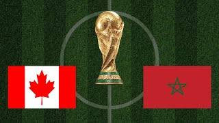 Canada vs Morocco | FIFA World Cup 2022 | eFootball PES Gameplay | Realistic Simulation