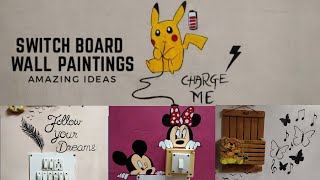 How to paint Switchboard Wall Painting at home | Wall painting designs | Switchboard style