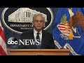 Merrick Garland gives statement on FBI raid of Mar-A-Lago