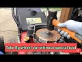 How to remove flywheel in lawn mower easily.My mower pulls rope back./kickback issue