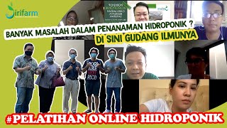 #pelatihanhidroponik #hidroponikpemula  Pelatihan Hidroponik Online PLUS kunjungan kebun jirifarm