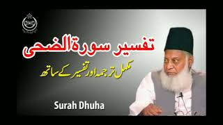 Tafseer Suratul Duha by Dr.Israr Ahmad