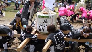 ２５年樽神輿綱引き選手権 女子決勝戦１回目