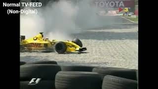 Takuma Sato and Kimi Räikkönen crash at the Italian GP 2002 (Onboard Included)