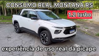 CONSUMO MONTANA RS 2025: uso e consumo REAL da picape da Chevrolet com motor 1.2 turbo de 133cv