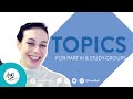 Topics for Part 3 study