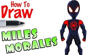 How to Draw Miles Morales | Spider-Man