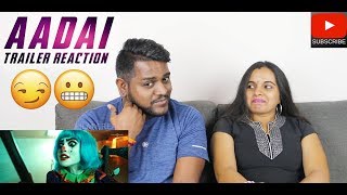 Aadai Trailer Reaction | Malaysian Indian Couple | Amala Paul | V Studios