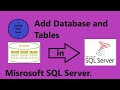 How to create a new Database and Table in MS-SQL(Microsoft-SQL) server Manager Studio.