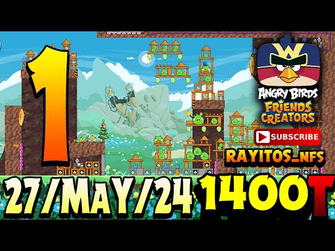 Angry Birds Friends Tournament Level 1 1400 Highscore POWER-UP Walkthrough