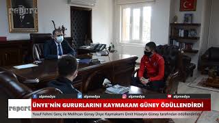 Ünye'nin Gururlarını Kaymakam Güney Ödüllendirdi