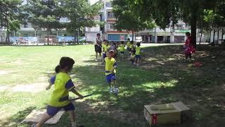 106年8月貞德幼兒園天愛班陽明公園接力賽跑