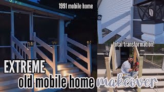 *EXTREME* OLD MOBILE HOME MAKEOVER | this is gorgeous! | double wide mobile home