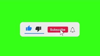 YouTube Subscribe and Like button green screen || Green Screen Subscribe Button @AbdiBateno