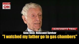 Gene Klein - Auschwitz Survivor Speaks Out For Justice in SS Guard Oskar Groning Trial