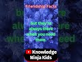 friendship facts not talking knowledge ninja kids shorts girl girlpower