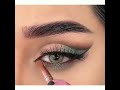 beautiful half green arabian eye makeup look arabianmakeup arabicmakeup makyaj makeup tutorial