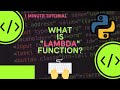 In Python Lambda is used to convert simple function into one liner #shorts