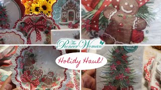 🎄PIONEER WOMAN HOLIDAY PAPER PLATES! GINGERBREAD HOLLY \u0026 BOWS CHRISTMAS PAPER PLATES \u0026 NAPKINS!🎅🏽