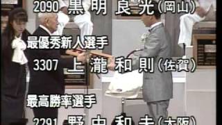 【笹川良一】平成元年　優秀選手表彰式典