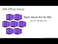 Microsoft AKS Office Hours | Azure Arc for Kubernetes (7/15/2021)