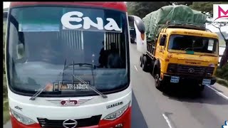 Thrilling Bus Driving Ena ||দুই এনা বাসের গতির ঝড়😱