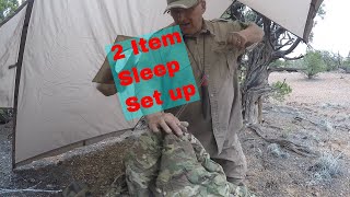 Use a Poncho and Liner for a Sleeping Shelter - Multiple Use Gear