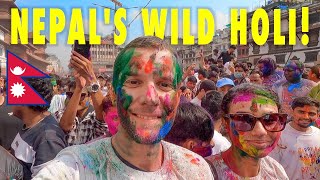 NEPAL'S HOLI FESTIVAL! 🇳🇵 KATHMANDU (WILD EXPERIENCE)