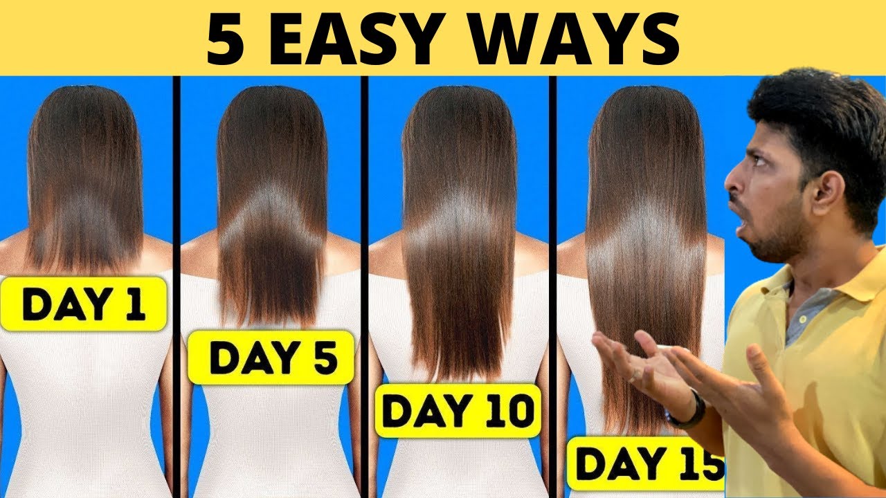 5 Easy Ways To Grow Thicker Hair Naturally - YouTube