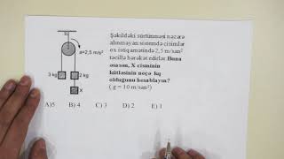 MHM Tədris Mərkəzi - Amil Əkbərov - Fizika - Nyuton qanunları  bağlı olan cisimlərin hərəkətləri