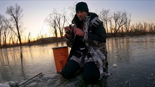 Cold Weather Ice Fishing | Mississippi River Backwaters