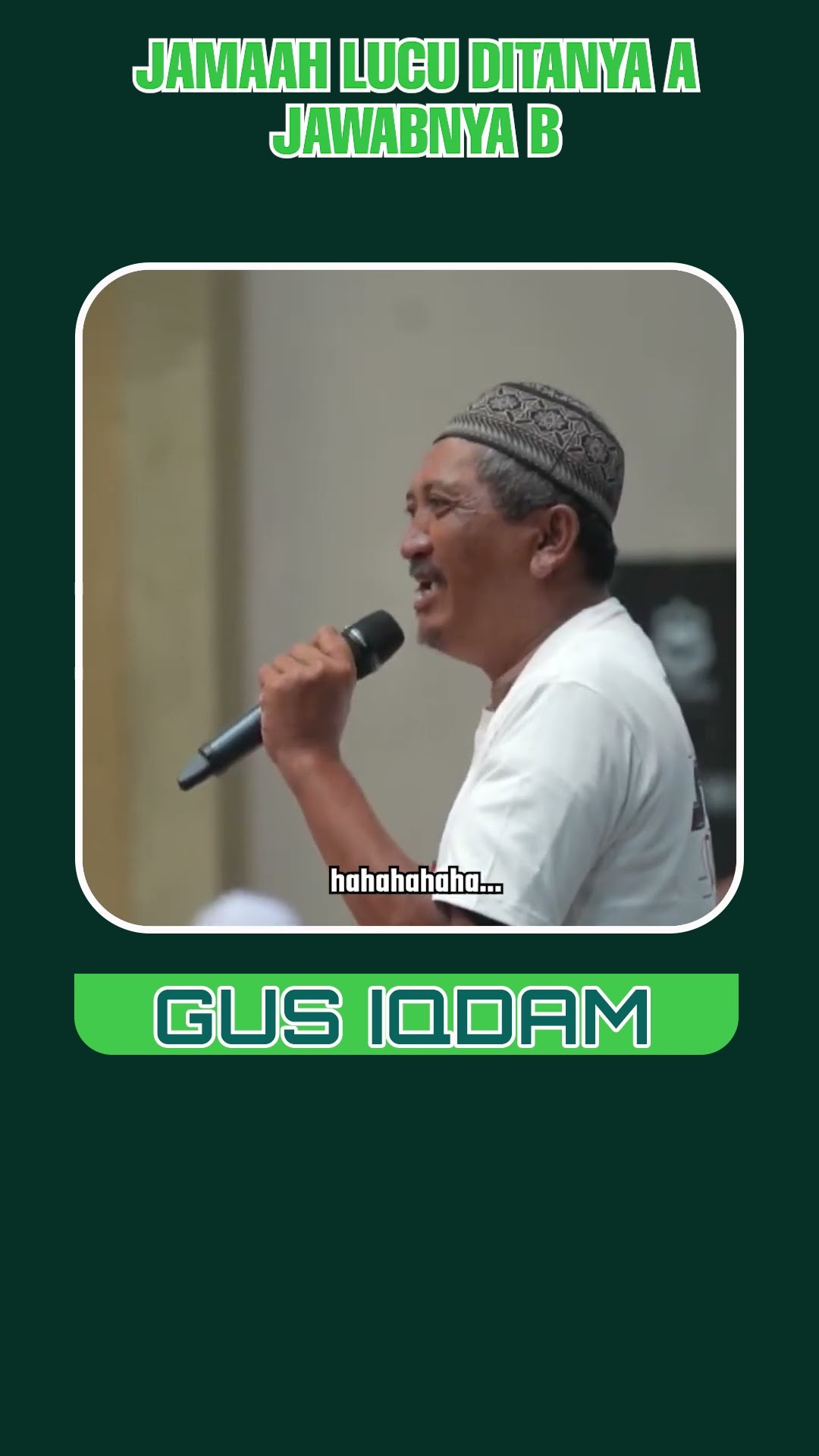 Jamaah Lucu Dinya A Jawabnya B. #gusiqdham #religion #stnyel # ...