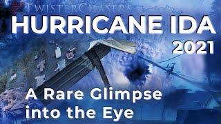 A Rare Glimpse into the EYE of Hurricane IDA!