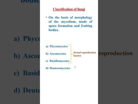 Classification of mushrooms #biology